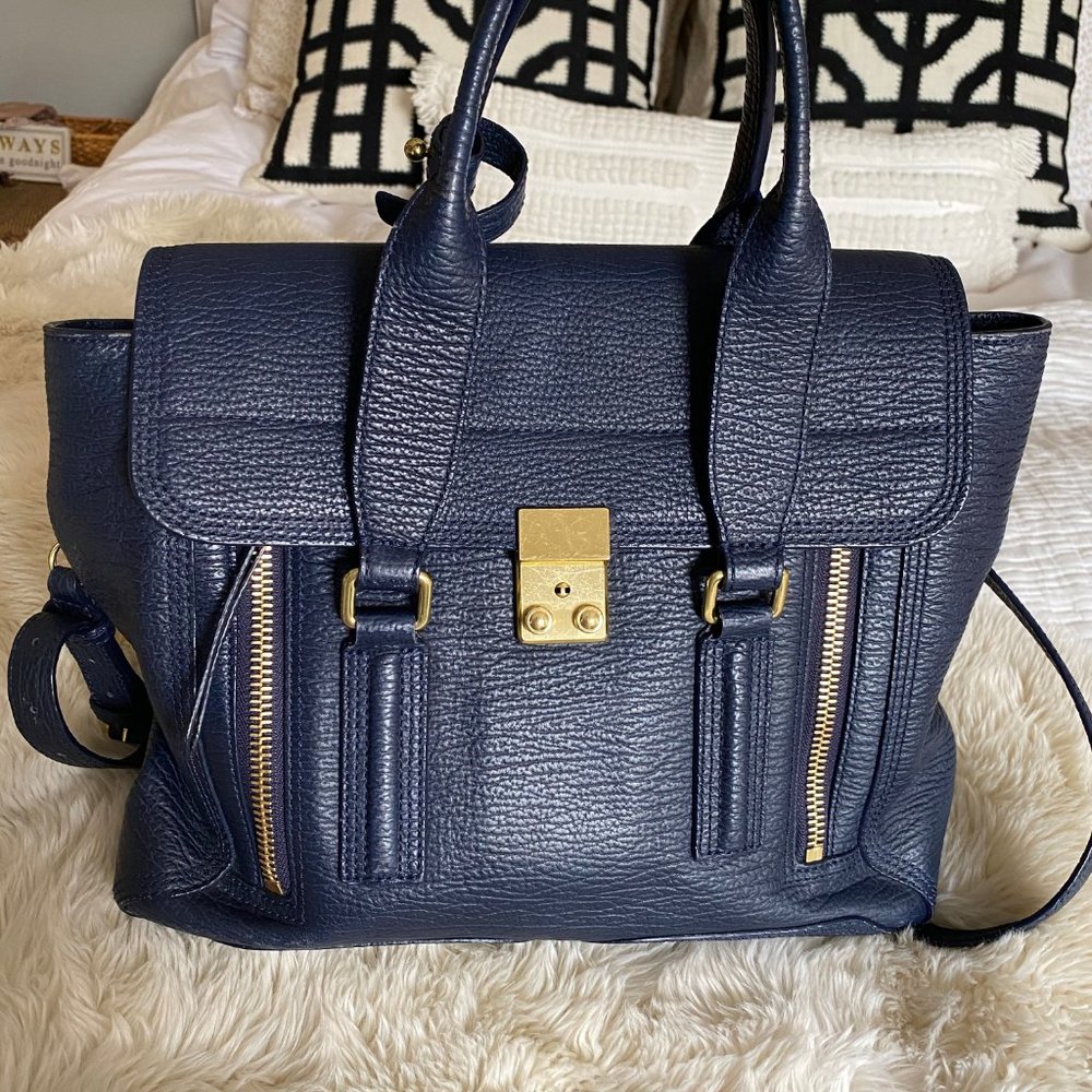 3.1 Phillip Lim Pashli Medium Satchel - Ink Navy